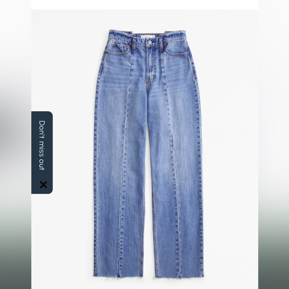 High rise loose jeans